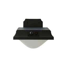ValueLights LED Matte Black Solar Panel Down Wall Light Black