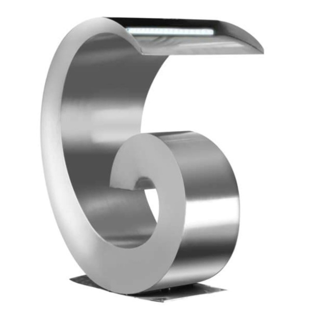 Primrose Atlantis Cascading Stainless Steel Water Feature with Lights 65cm
