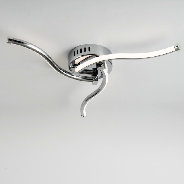 Ara - Chrome LED Flush Ceiling Light Chrome 1