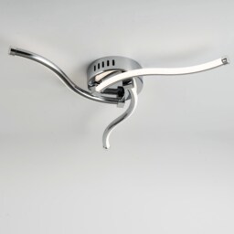 Ara - Chrome LED Flush Ceiling Light Chrome 1