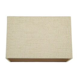 Contemporary and Sleek Taupe Linen Fabric Rectangular Lamp Shade 60w Maximum Cream Taupe 1