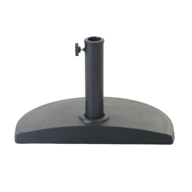 Charles Bentley Concrete Parasol Half Base for Half Canopy Umbrella - Dark Grey