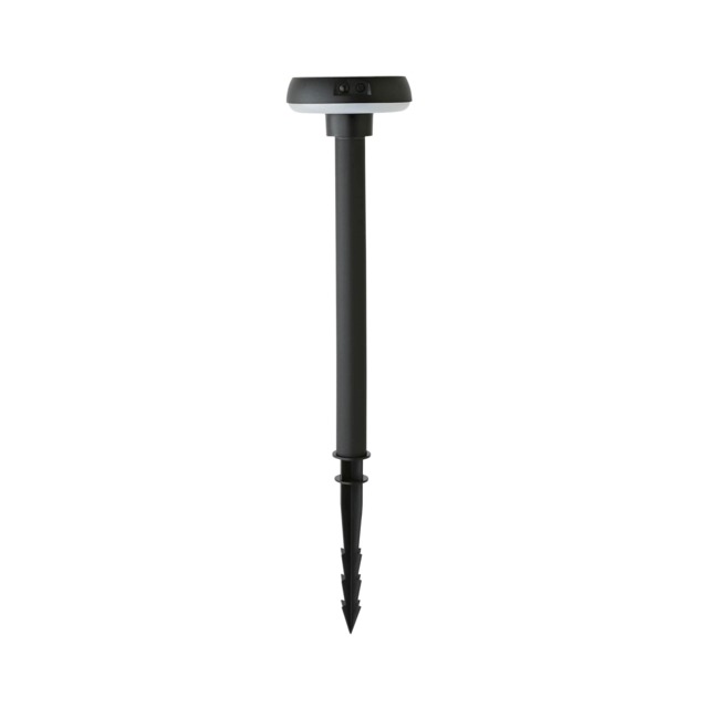 ValueLights LED Matte Black Solar Panel Spike Light Black