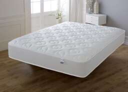 Ying & Yang Hybrid Mattress - 20cm Deep, Premium Sprung & Memory Foam Support White European Single