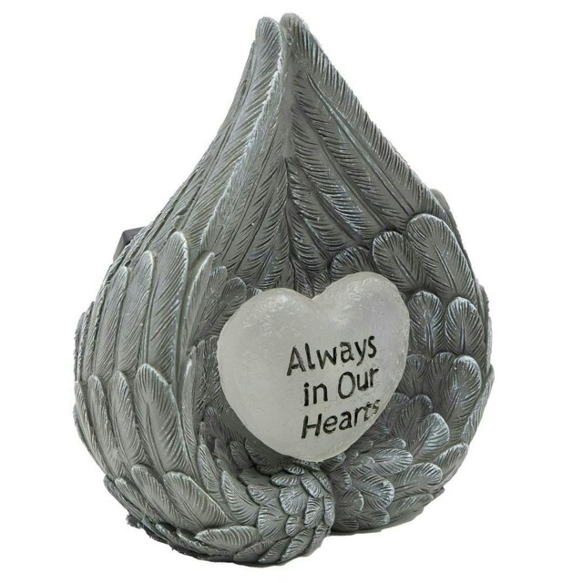 GardenKraft 11119 Angel Wings Soalr Ornament