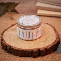 Soy Candle In Tin - Birthday Wish Poppy & Ginger 2CN103 DE Multi