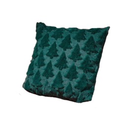 45 x 45cm Soft Fabric Christmas Tree Chair Cushion in Dark Green