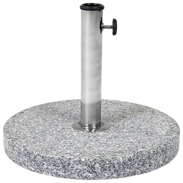 Charles Bentley 15Kg Round Granite Parasol Base Stone Umbrella Stand
