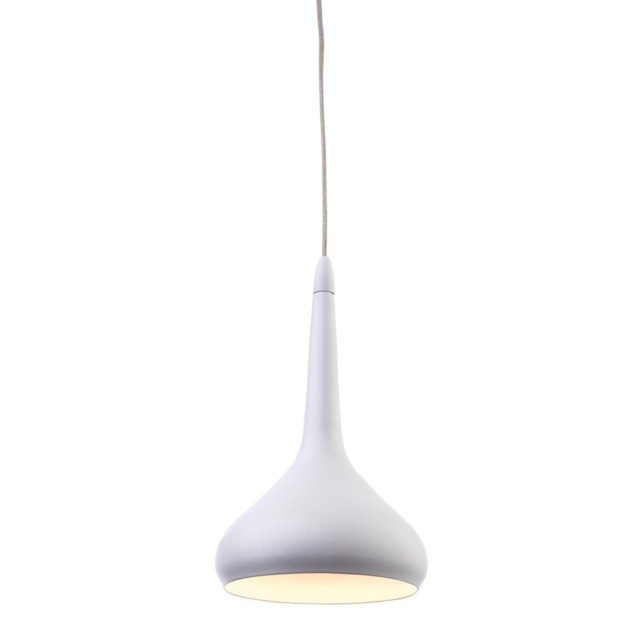 Bar LED 18 Light Ceiling Pendant White, White Inside