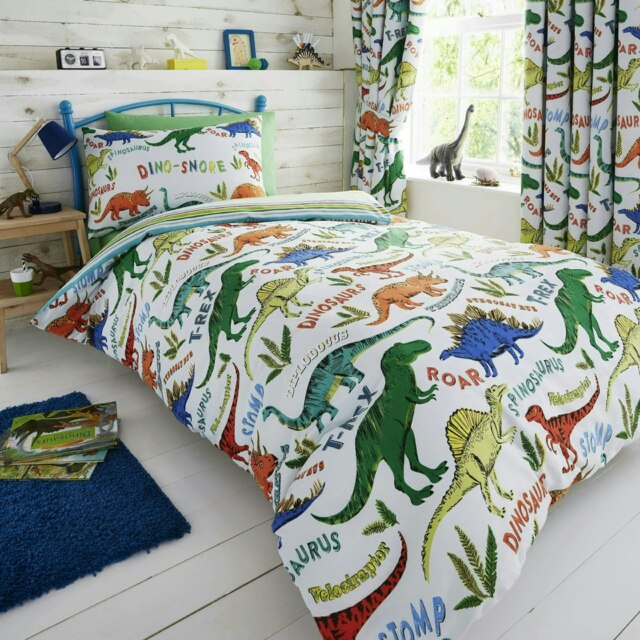 Happy Linen Co Dino Snore Single Bedding