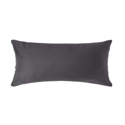 Homescapes Dark Charcoal Grey European Size Egyptian Cotton Pillowcase 1000 TC - 40 x 80 cm