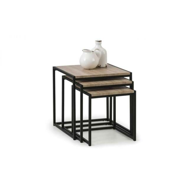 Classic Sonoma Oak Nest of Tables Brown Brown