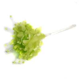 Lime Green Pearled Baby's Breath Fabric Flowers - 6 Bunches of 12