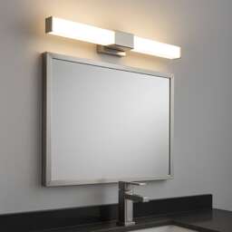 CGC Lighting Amber LED Chrome IP44 Over-Mirror Bathroom Wall Light 12W White White One Size