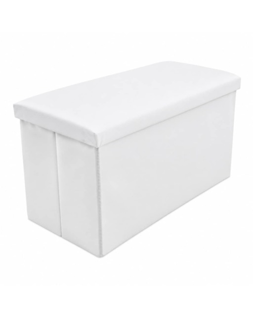 Home Republic Foldable Faux Leather Storage Ottoman
