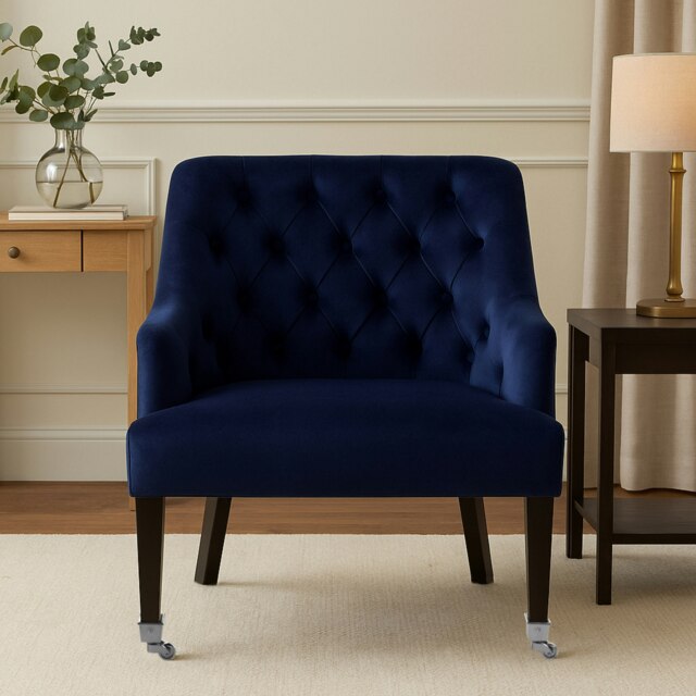 Orsina Darwin Blue Velvet Chair