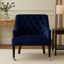 Orsina Darwin Blue Velvet Chair