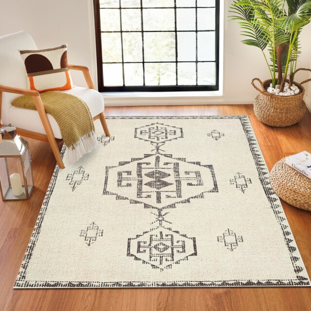 LIVABLISS Becki Owens Solana-Global Rug 200 x 275 cm Orange Black