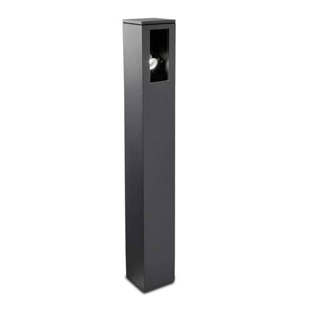 Way 1 Light Outdoor Tall Bollard Light Urban Grey IP65, GU10 - Special Offer