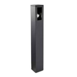 Way 1 Light Outdoor Tall Bollard Light Urban Grey IP65, GU10 - Special Offer
