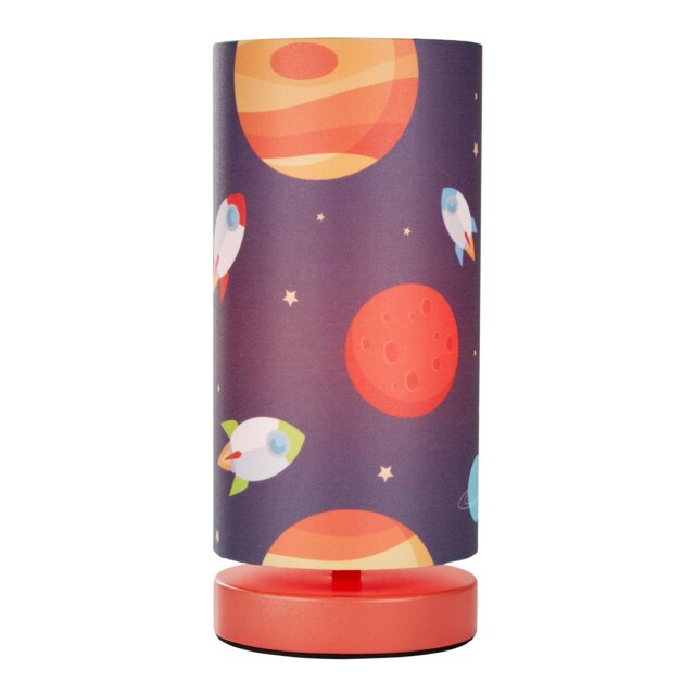 BHS Glow Kid's LED Outer Space Table Lamp, Red