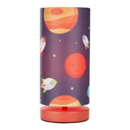BHS Glow Kid's LED Outer Space Table Lamp, Red