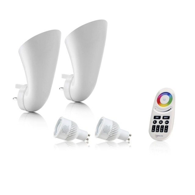 Auraglow Plugin Uplighter Smart Light Bundle White