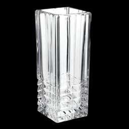 Bormioli Rocco Clear Heavy Glass Vase - Square