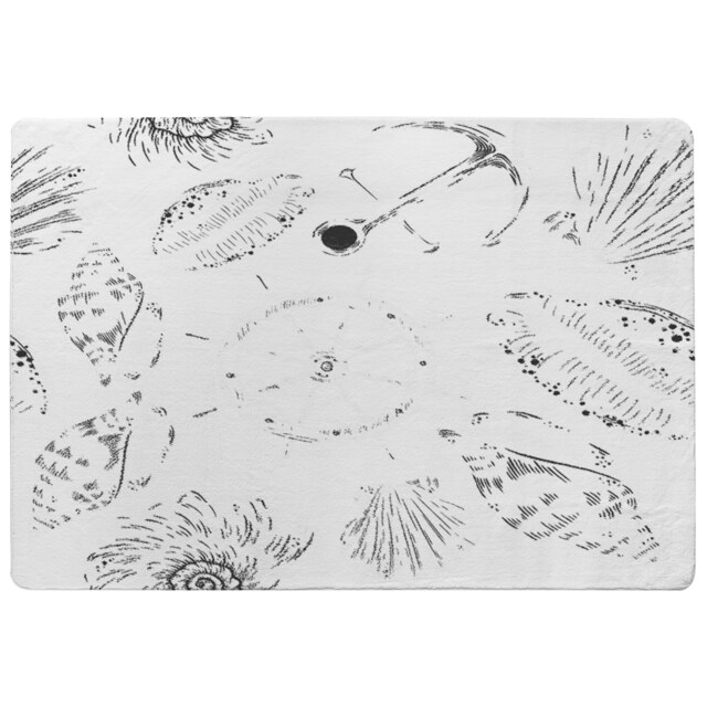 Drawn Nautical Elements Designer Rug Multi