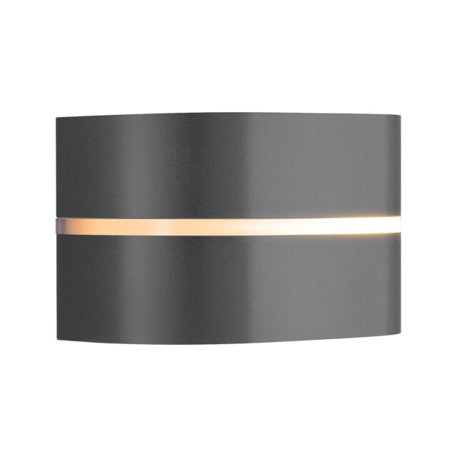 Nordlux Sibelis Outdoor Wall Light Black Plastic Solar E27 Sensor Weatherproof - Mains Powered, IP44 Black Anthracite