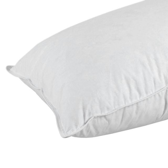 "Homescapes Goose Feather and Down King Size Pillow White 48cm x 91cm (19"" x 36"")"