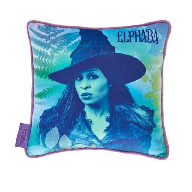 Wicked: For Good Cotton Twill Elphaba and Glinda Filled Cushion Blue Blue/Purple/Pink One Size 1