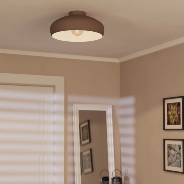 EGLO Mogano Steel Mocha-coloured Ceiling Light