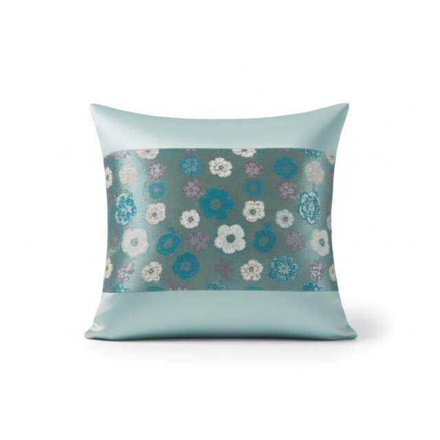 Embroidery Duvet Cover Set Luxury Bedding with Matching Pillowcases Blue One Size