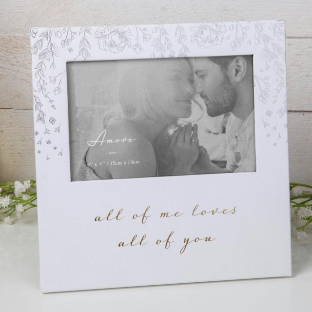 Amore Paperwrap Photo Frame 6x4 - Loves All Of You AM115LV Multi One Size