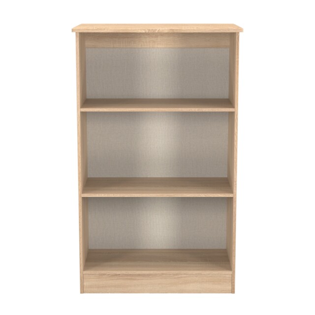Carlton Bookcase in Bardolino Oak (Ready Assembled) Brown Bardolino Oak