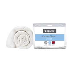 Ezysleep 15 Tog Feels Like Down Cotton Cloud Duvet - High-Quality Microfibre Filling White White
