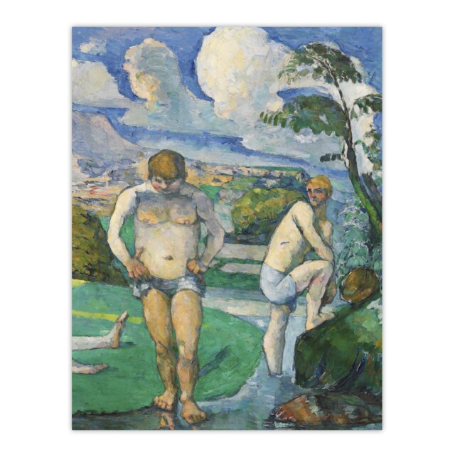 "Bathers at Rest Oil Painting Paul Cezanne Huge Wall Art Poster Print 24X32"""