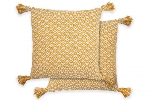 Stockholm Cushion Cover 43cm x 43cm Ochre Yellow Yellow
