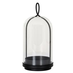 Hill Interiors Nysa Candle Lantern Black Black 19cm x 10cm x 10cm 1