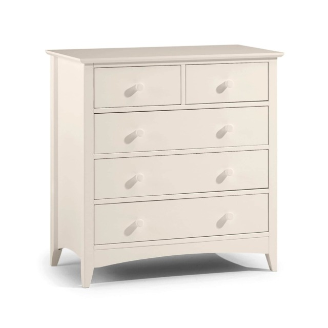 Premium Luma 3 + 2 Drawer Chest - Stone White
