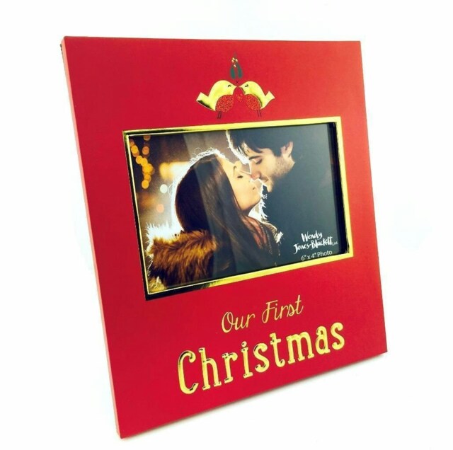 "Wendy Jones Blackett Photo Frame - Our First Christmas - 6"" x 4"" - XM1472"