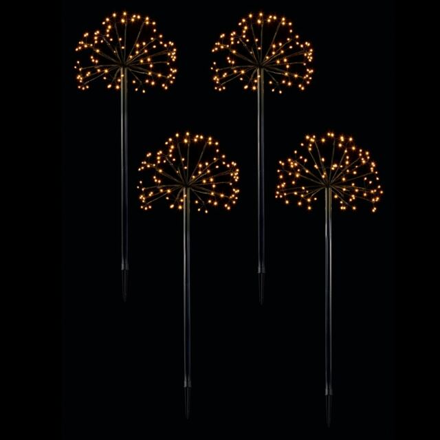 Premier Sputnik Path Lights 400 LED Set Of 4 Warm White 1m