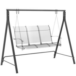 Outsunny Swing Stand, Meta Swing Frame, 240kg Weight Capacity, Black Black Black Not provided