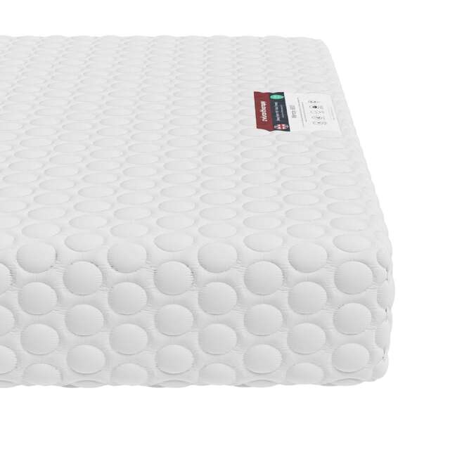 Visco Therapy Foam Mattress 20cm - Medium Comfort, Cooling Layer, UK Made White White Super King 1