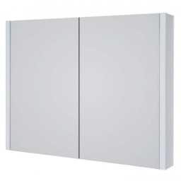 Mirror Bathroom Cabinet 800mm Wide - White - (Urban) White White 1