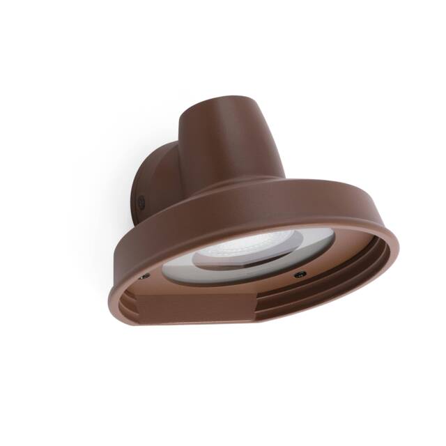 Bronx 1 Light Outdoor Wall Light Brown IP44, GU10