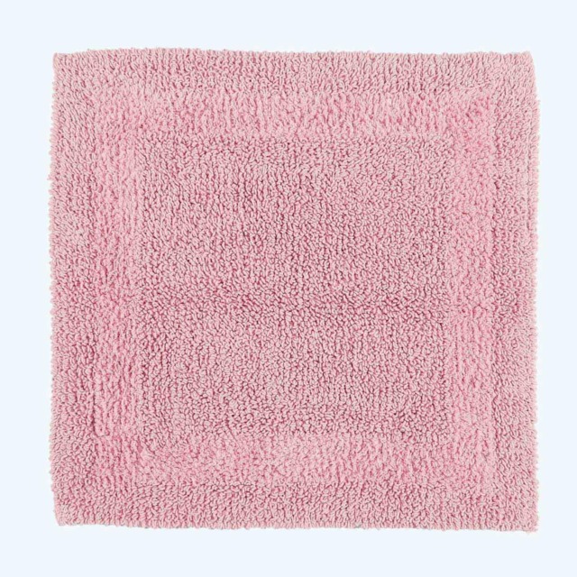 Homescapes Luxury Reversible Cotton Shower Mat - Blush Pink Blush Pink