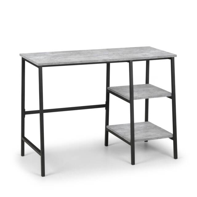 Signature Harstad Desk in Concrete and Black