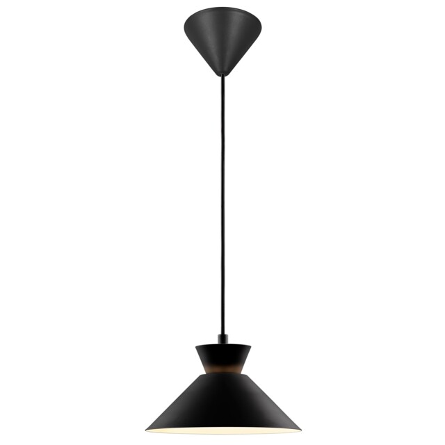 Nordlux Dial Indoor Pendant Light Black Metal E27 Retro - Mains Powered, IP20